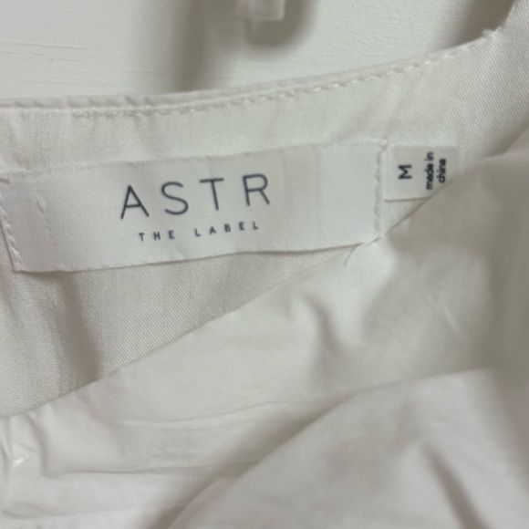 ASTR the label White Puff Sleeve Mini Dress With Bubble Skirt - Picture 6 of 8